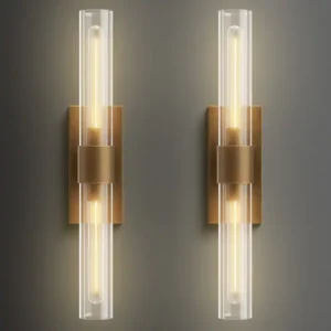 KAYLA Modern Glass Wall Sconces, Indoor Wall Lighting Wall Light Fixtures